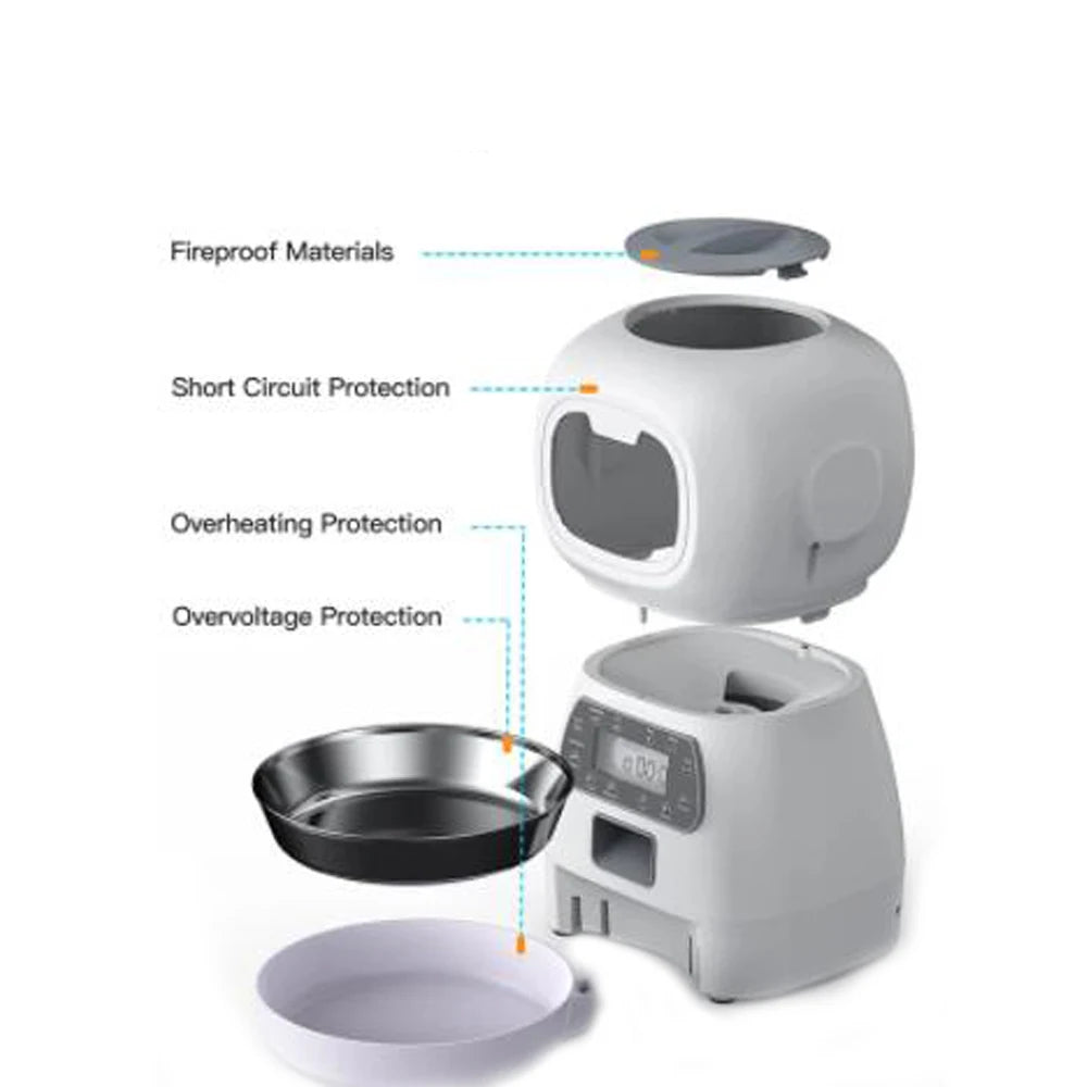 Pet Feeder Dispenser for Cat and Dog