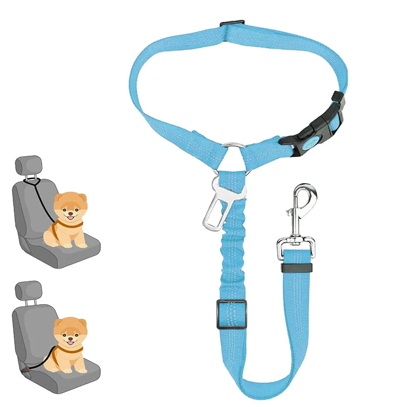 Dog Leash Pet Car Safety Buckle Multi-Functional Walking Dog Rope Small Dog Big Dog Car Pet