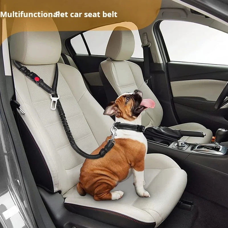 Dog Leash Pet Car Safety Buckle Multi-Functional Walking Dog Rope Small Dog Big Dog Car Pet