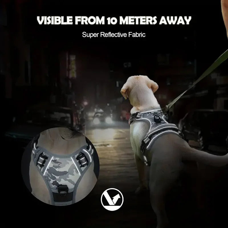 Easy Walking Reflective No-Pull Dog Harness with Handle for Training