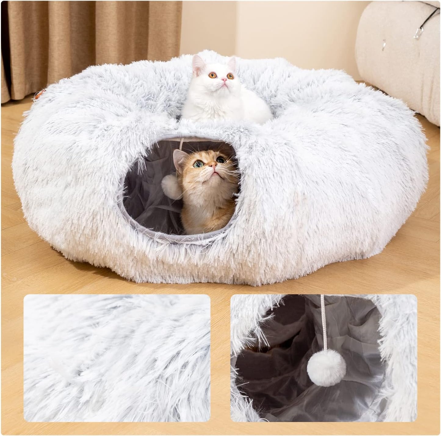 Cat Tunnel with Cat Bed