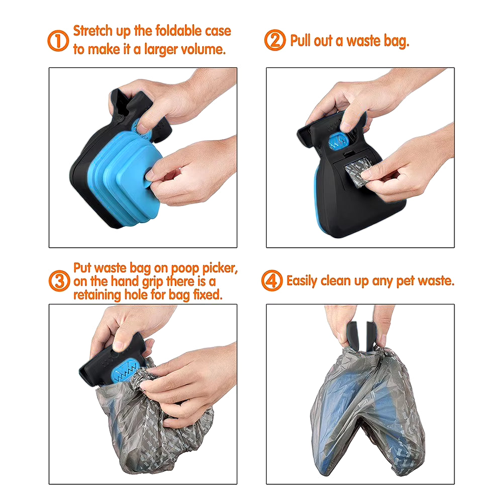  Travel Foldable Poop Bag Dispenser 